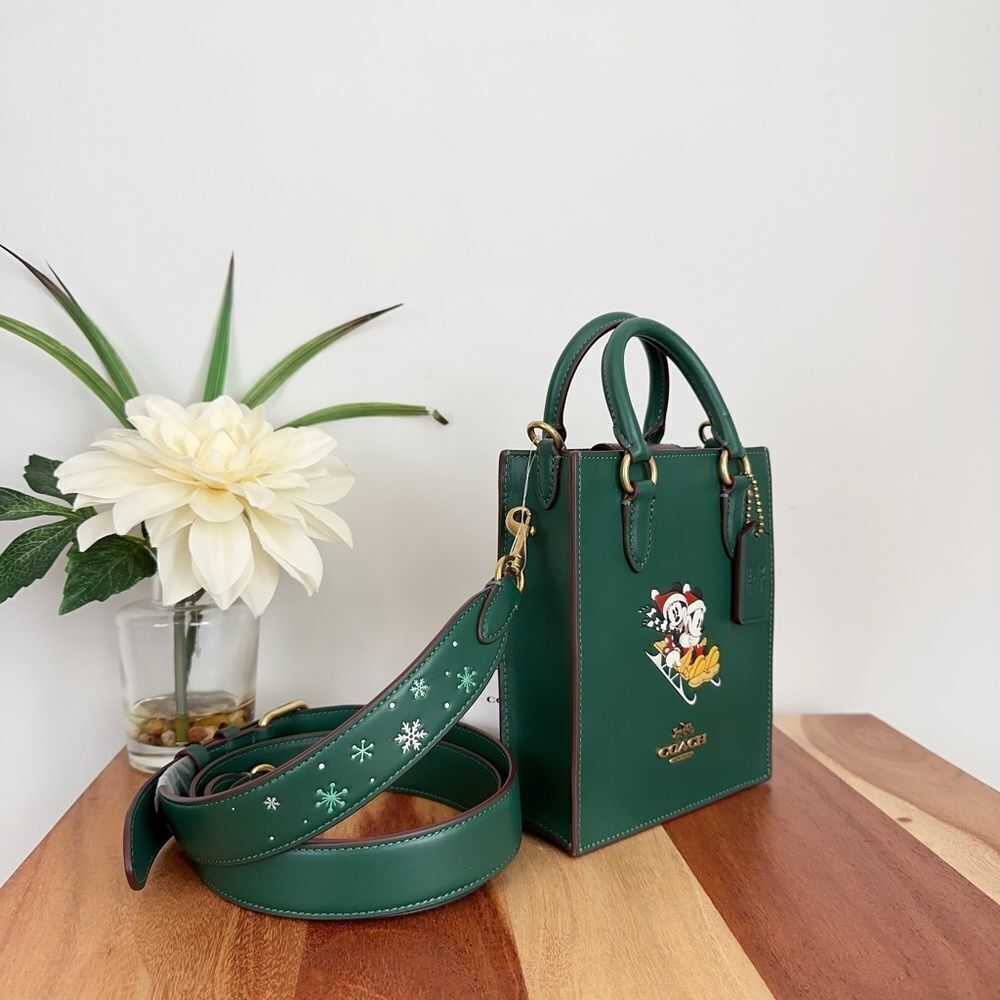 NWT Disney X Coach North South Mini Tote With Sled Motif‎ - Picture 2 of 9